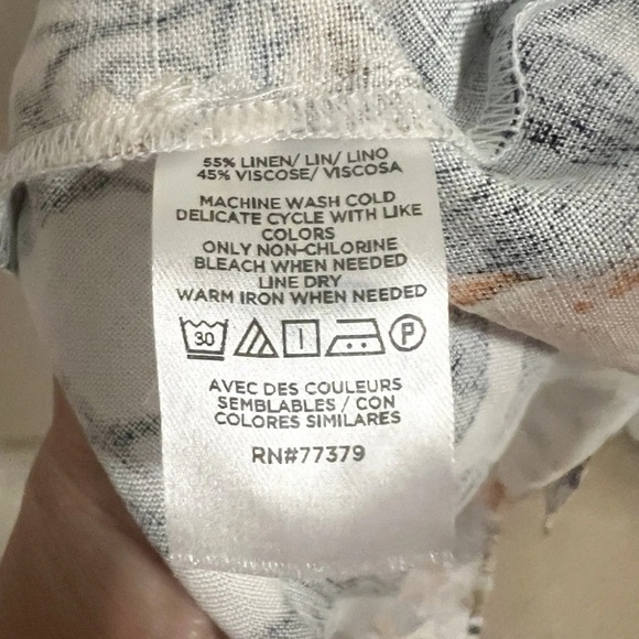 NWT Ann Taylor | Citrus Blossom Print Summer Linen Dress Women's Size 6 - Picture 5 of 8